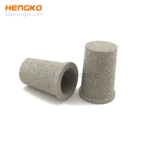 Customized size reusable power sintered stainless steel SS316 microporous water candle filters for Co2 dusting